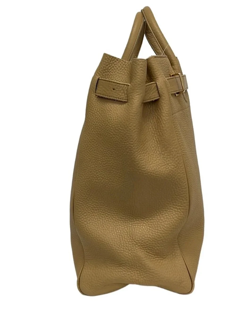 YOUNG&OLSEN Light Brown Leather Tote Bag
